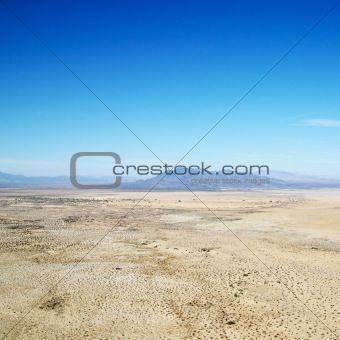 Desert and mountains.