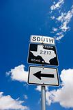South Texas farm road sign.