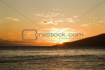 Island sunset.