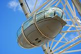 Underside of London Eye Pod in London, England.