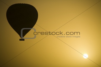 Hot Air Balloon and the Sun