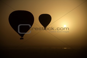 Hot Air Balloons At Eye Level