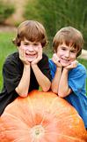 Boys on a Pumpkin