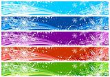 Christmas banners for Internet (468x60 and 730x90 sizes)  with s