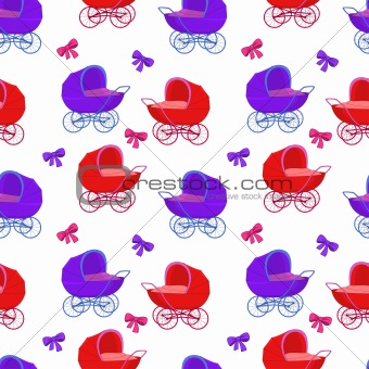 Background, baby carriages