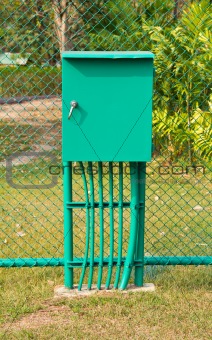 Electricity distribution box.