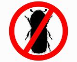 Bark-beetle prohibition sign