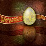 abstract illustration with easter egg