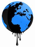 Earth oil pollution
