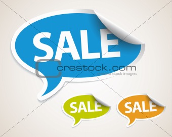 Sale speech bubble as sticker