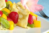 Crepes Filled with Fruits