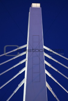 White bridge under blue sky
