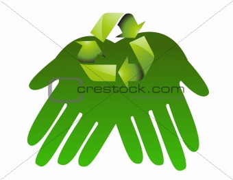 Vector recycle sign