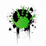 Vector environmental recycling icon grunge