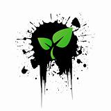 Vector environmental recycling icon grunge