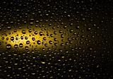 yellow Water Drops Background