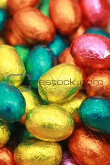 Chocolate Eggs A Traditional Easter Sweet.