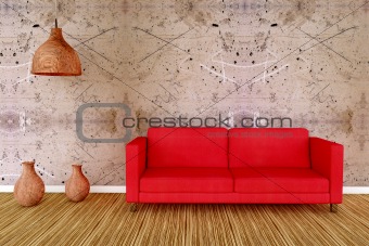 Living room with sofa