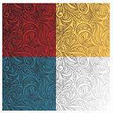 abstract seamless floral  patterns
