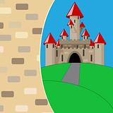 medieval cartoon castle