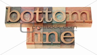 bottom line in wood fonts