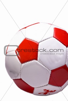 red and white Football cutout 