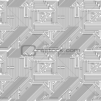 Computer circuit board seamless pattern.