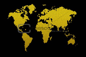 Mosaic World Map