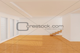 3d empty room