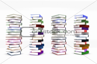 Stack books
