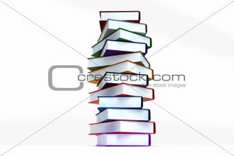 Stack books in 3d