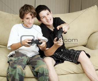 Brothers Play Video Games