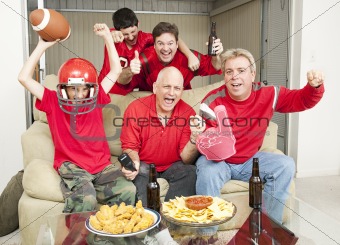 Excited Football Fans
