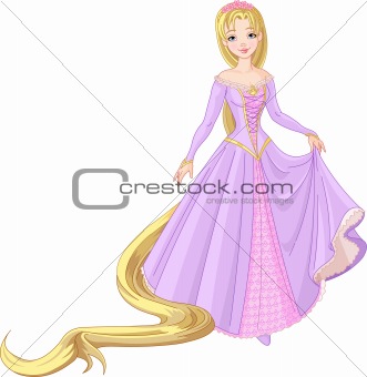 Beautiful princess Rapunzel