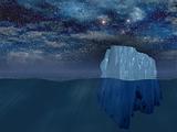 Iceberg at night