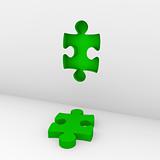 3d puzzle green wall