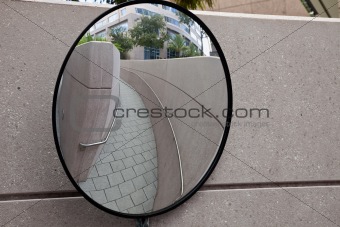 Mirror on the corner