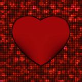 Abstract mosaic glowing heart background. EPS 8