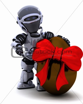 robot with easter egg