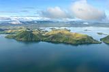 Aerial photo of the coast of New Guinea 