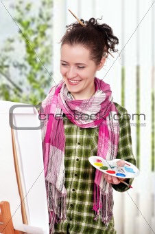 Female painter
