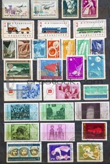 Used stamps from communist Bulgaria