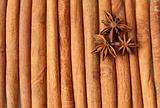 true star anise and cinnamon quills