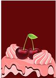 Cherry on sweet cake