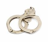 steel metallic handcuffs