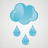 glossy rain icon