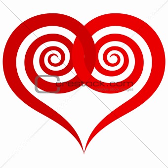 ornamental red heart