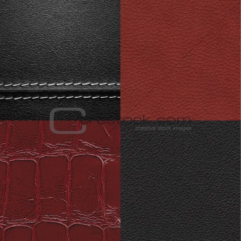 Leather texture set
