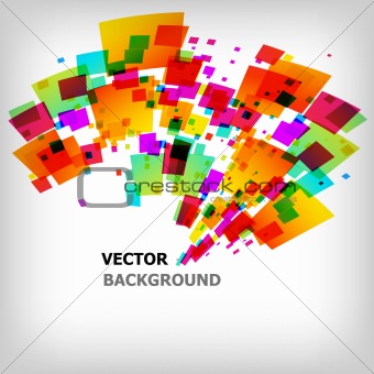 the abstract square colorful background