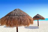 beach traditional sunroof hut caribbean umbrellas